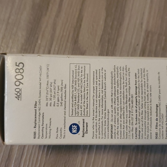 Kenmore 460 9085 Replacement Refrigerator Filter New - Picture 6 of 9